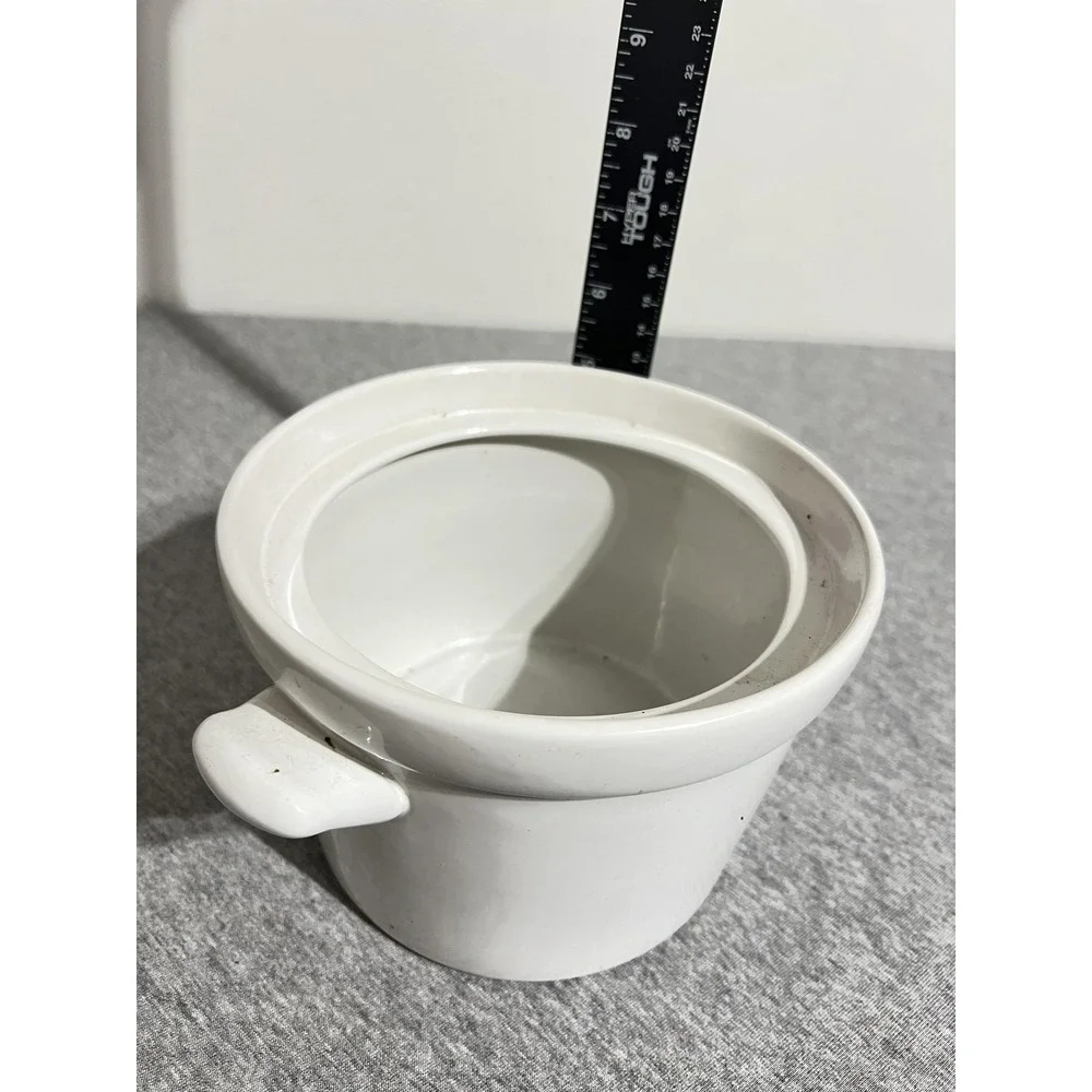 Vintage‎ 1993 Campbell's Kids Soup Crock Bowl White Handles Westwood Thailand